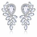 Brinco De Zirconia Noiva Festa Casamento Madrinha Prata Fixo