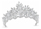 Coroa Tiara Cabelo Noiva Strass Prata Debutante Formatura