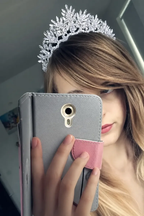 Coroa Tiara Cabelo Noiva Strass Prata Debutante Formatura