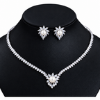 Colar Chocker Riviera Gota E Brinco Zircônia E Pérola Noiva
