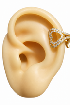Piercing De Argola Falso Fake Cruz Pedra Zirconia Folheado