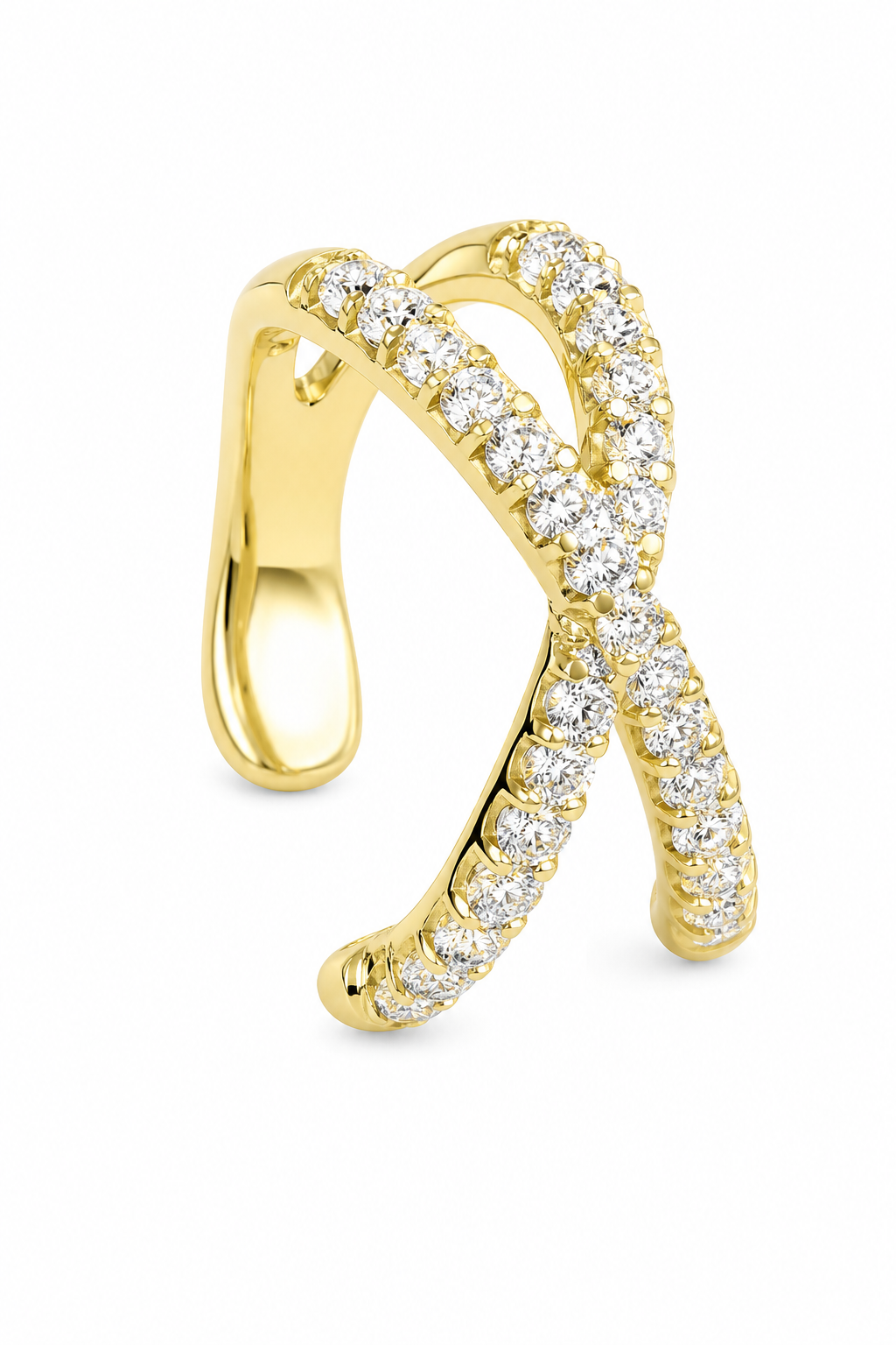 Piercing Argola Falso Fake Dourado Prata Pedra Zirconia