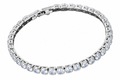 Pulseira Bracelete Prata Com Zircônia Noiva Debutante