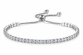 Pulseira Bracelete riviera Prata Com Pedra Zircônia Noiva Debutante