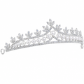 Coroa Tiara Arranjo Cabelo Noiva Strass Pérola Strass Luxo