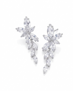Brinco Noiva Pedra Zirconia Prata Festa Debutante Delicado