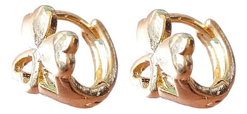Brinco Argola Pequeno 6 Mm Infantil Bebe Folheado Ouro18k