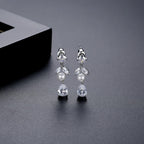 Conjunto Colar Chocker Riviera Brinco Zircônia Pérola Noiva