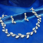 Conjunto Colar E Brinco Noiva Zircônia Dourado Festa