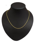Colar Modelo Corda F. Ouro 18k Dourado Semi Joia 50 Cm