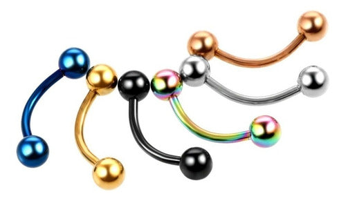 Piercing Sobrancelha Bananinha Aço Cirúrgico