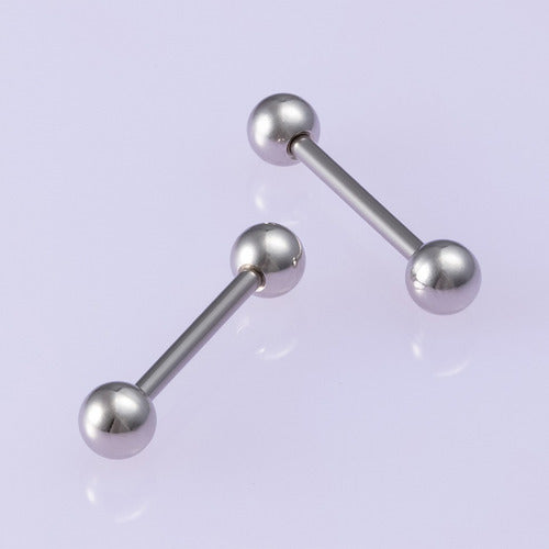 Piercing De Língua Barbell Aço Cirúrgico 316l - 1 Pç