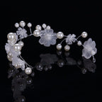 Arranjo Cabelo Flexível Dama Daminha Flores Pérola Noiva