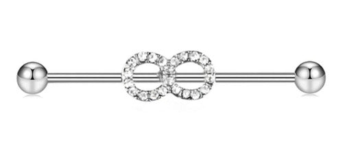 Piercing Transversal Cartilagem Aço Cirúrgico