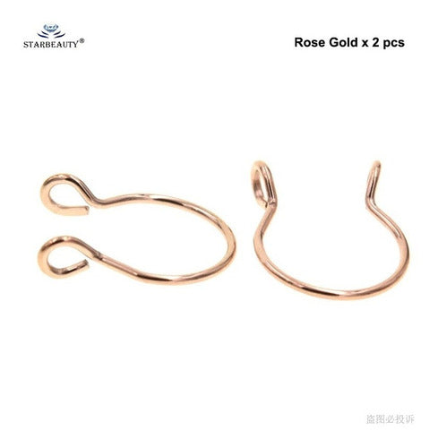 Piercing Nariz Septo Argola Falso Dourado Prata Preto Aço