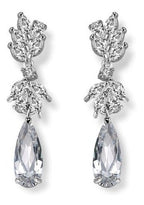 Brinco Noiva Zirconia Gota Prata Festa Madrinha Formatura