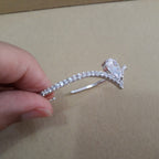 Pulseira Bracelete Prata Com Zircônia Noiva Debutante Gota