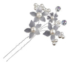 3 Arranjo Enfeite Cabelo Noiva Perola Dama Daminha Debutante