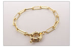 Pulseira Cartier Fecho Boia Grande Grossa Banhada Ouro 18k