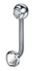 Piercing Íntimo Genital Christina Pedra Cristal 100% Titânio