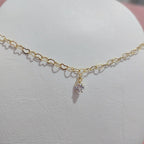 Colar Chocker Pedra Zirconia Coração F. Ouro 18k Semi Joia