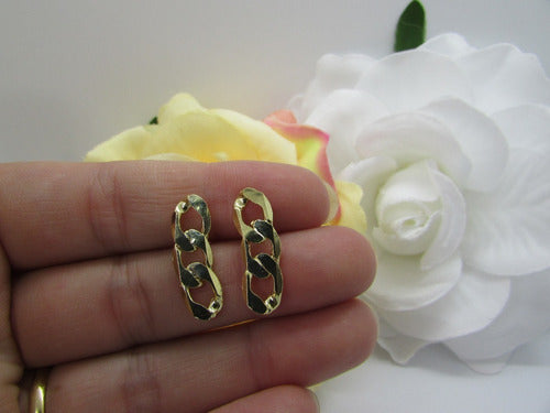 Brinco Ear Cuff De Corrente 3 Elos