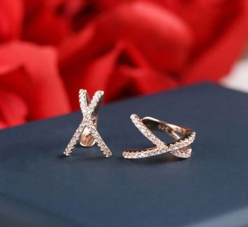 Piercing Argola Falso Fake Dourado Prata Pedra Zirconia