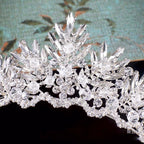 Coroa Tiara Cabelo Noiva Strass Prata Debutante Formatura