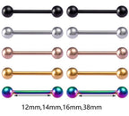 Piercing De Língua Barbell Aço Cirúrgico 316l - 1 Pç