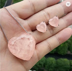 Conjunto Colar E Brinco Coração Pedra Zirconia Fusion Ice