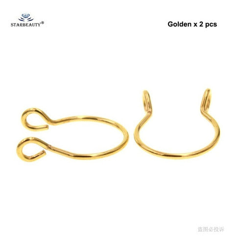 Piercing Nariz Septo Argola Falso Dourado Prata Preto Aço