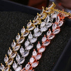 Pulseira Bracelete Prata Zircônia Noiva Debutante Festa