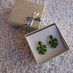 Brinco Dourado Noiva Pedra Zirconia Verde Azul Vermelhofesta