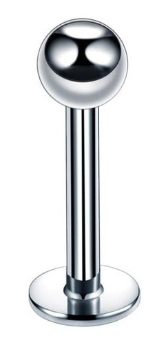 Piercing Tragus Labret Cartilagem Medusa Bolinha 3 Mm Aço