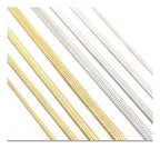 Colar Fita Laminado Pele De Cobra Prata Aço Inoxidável 4 Mm