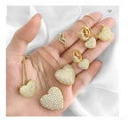 Colar Corrente Pedra Zirconia Coração Presente Semijoia