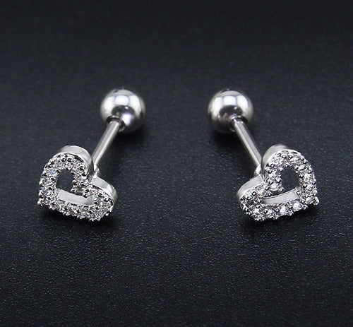 Piercing Tragus Cartilagem Coração Zirconia 6mm