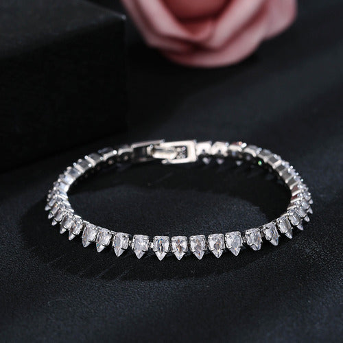 Colar Chocker Riviera Gota Brinco Pulseira Noiva Zircônia