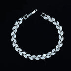 Pulseira Bracelete Prata Com Zircônia Noiva Debutante