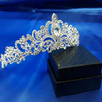 Coroa Tiara Prata Noiva Strass Debutante Barata Com Pente