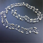 Tiara Arranjo Grinalda Cabelo Noiva Pérola Fio Strass Brilho