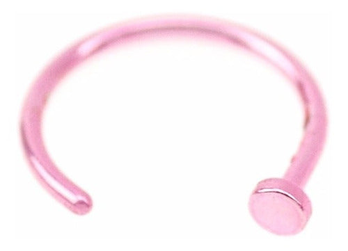 Piercing Nariz Argola Falso Fake Dourado Prata Preto Rosa