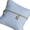 Pulseira Pingentes Fundo Do Mar Folheado Ouro Semi Joia