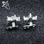 Piercing Microdermal Zirconia Pedra Coração Estrela Cruz Flo