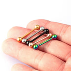 Piercing De Língua Barbell Aço Cirúrgico 316l - 1 Pç