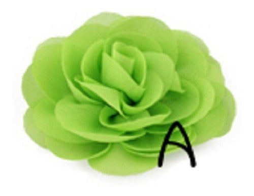 Enfeite Arranjo Cabelo Noiva Dama Flor Vermelho Branco Rosa