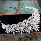 Coroa Tiara Cabelo Noiva Strass Prata Debutante Formatura