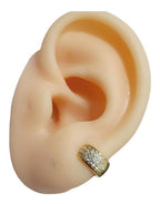 Brinco Argola Pedra Zircônia Dourado Folheado Ouro 18k 6 Mm