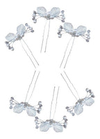 6 Arranjos Enfeite Aplique Dourado Cabelo Noiva Perola Dama