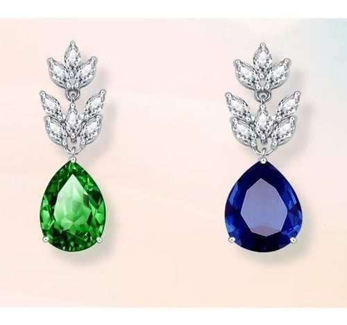 Brinco Noiva Pedra Zirconia Dourado Ou Prata Gota Debutante